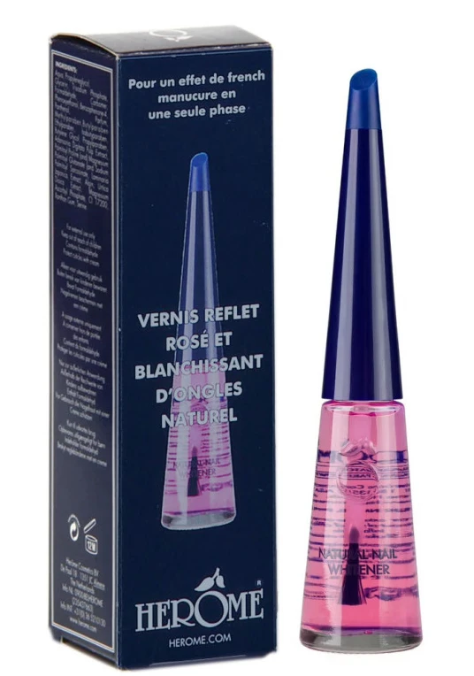 Vernis Reflet Rosé et Blanchissant d'Ongles Naturel - Hérôme